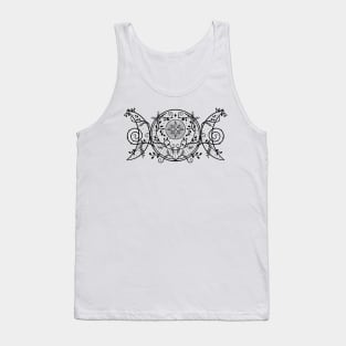 Triple moon Goddess Witch Wicca Symbol Tank Top